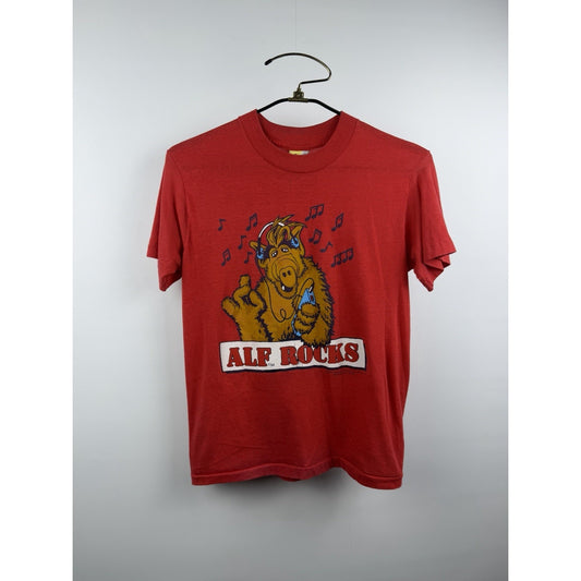Vintage 1987 Alf Rocks Alien Production Single Stitch Top Half Tag Medium 19x24
