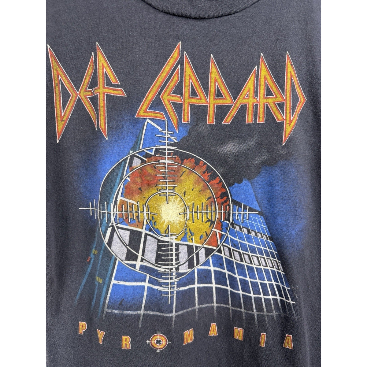 Vintage 1983 Def Leppard Pyromania Rock Till You Drop Tour Till We Drop M 18x25