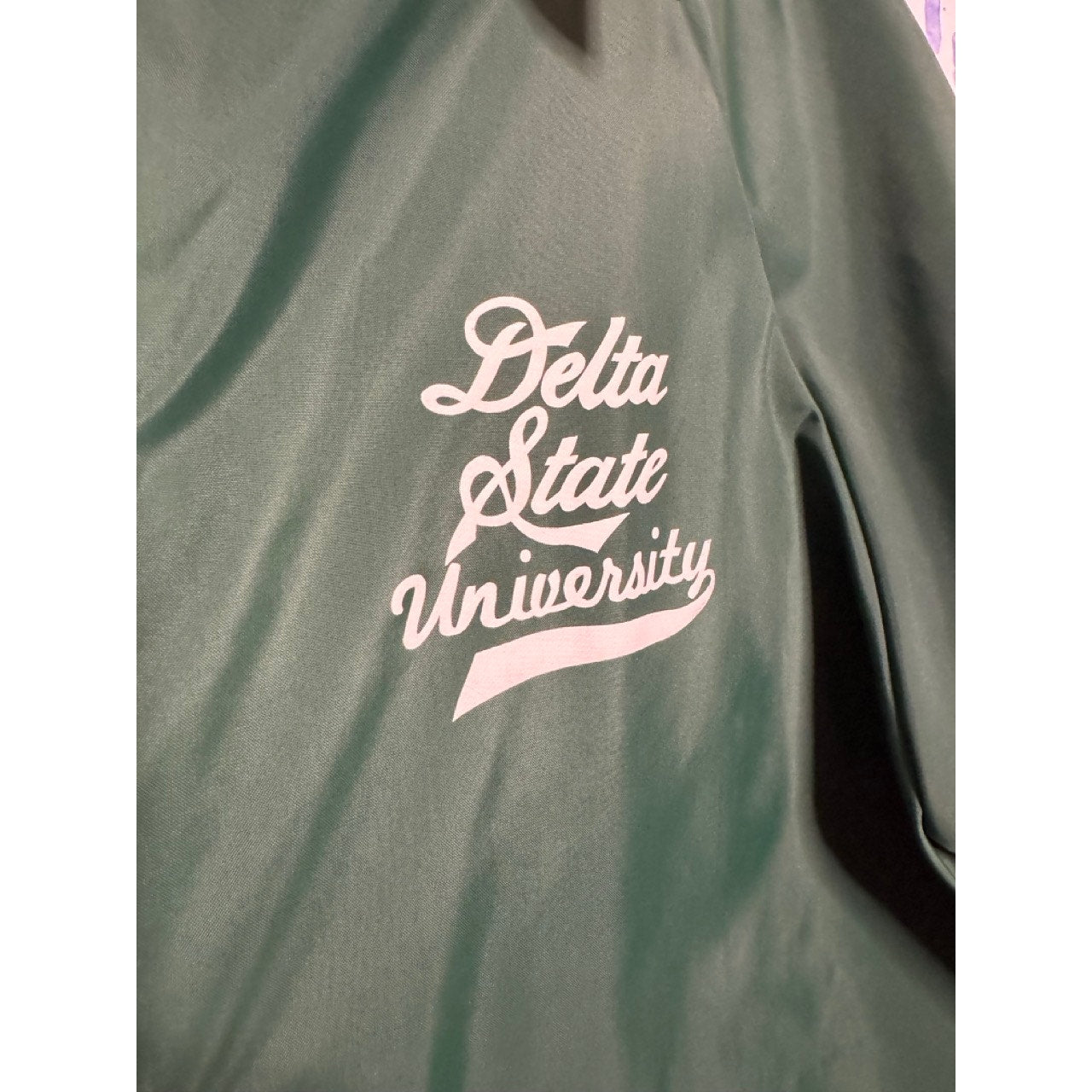 Delta State University green jacket (1980s)