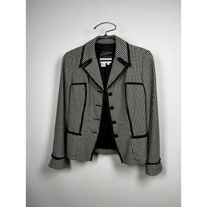 Vintage Rickie Freeman for Teri Jon gingham wool blazer, Saks, 2 (XS)
