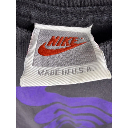 Vintage 90s Nike Just Do It vertical logo tee, USA made, L