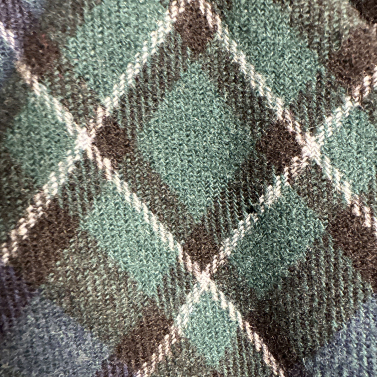 Vintage 70s Pendleton green and black plaid wool pants, 32 in waist