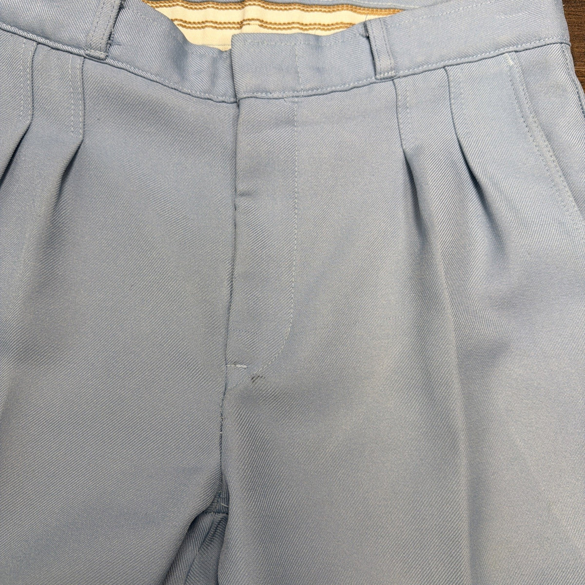 Vtg 70s Angels Flight Tobias Kotzin Light Blue Pants Womens Slim Straight 28x31
