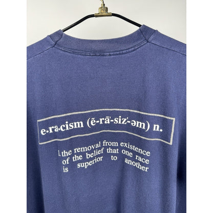 Vintage 1993 Eracism Stop the Hate double sided tee, single stitch, XL