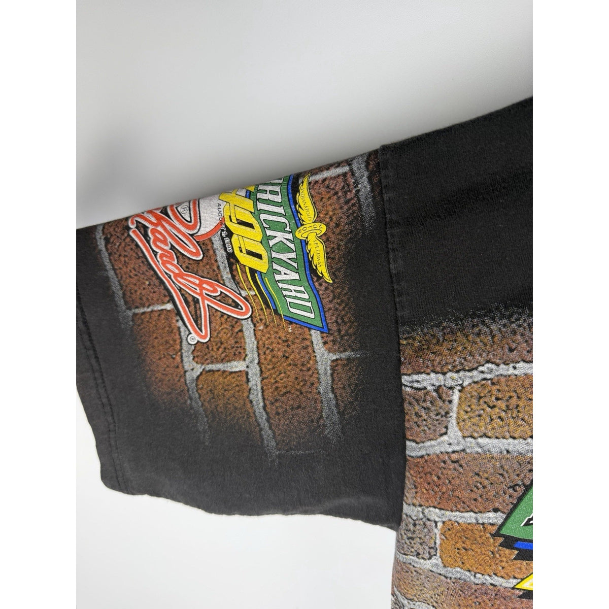 Vintage 1998 Dale Earnhardt Brickyard 400 all over print tee, XL