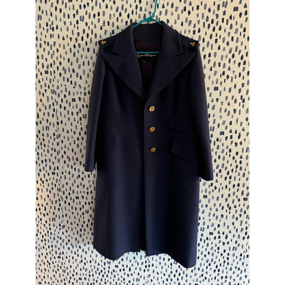 Let's get nautical, Gus Mayer navy trench coat (1970s)