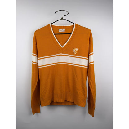 Vintage 1970’s College Wear By Gepner Tennessee Vols V-Neck Sweater Large 22x24
