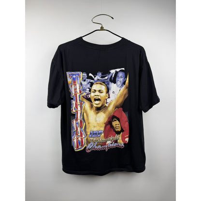 Vintage 90’s Felix Trinidad IBF Welterweight Boxing Rap Style Tee Rare XL 24x28