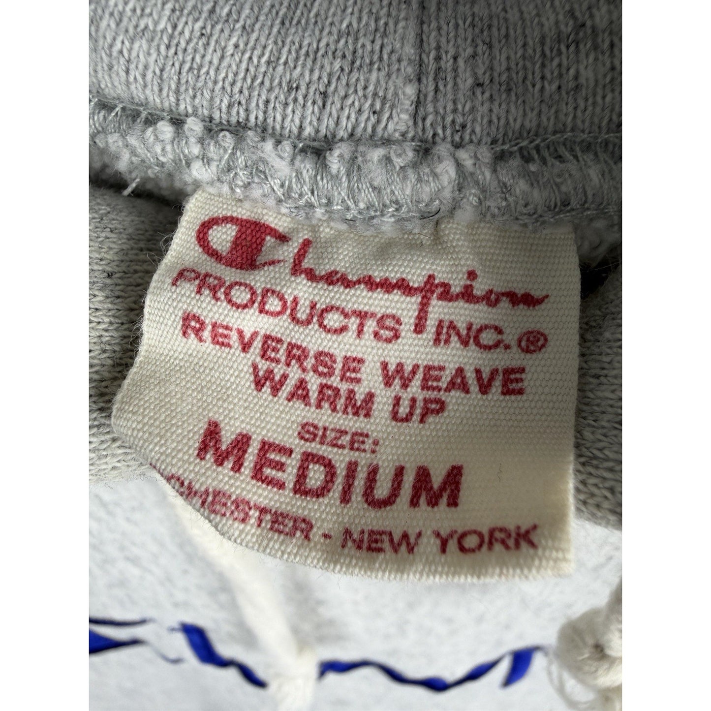 Vintage 1970’s Champion Reverse Weave Spellout Hoodie Sweatshirt Medium 21x25