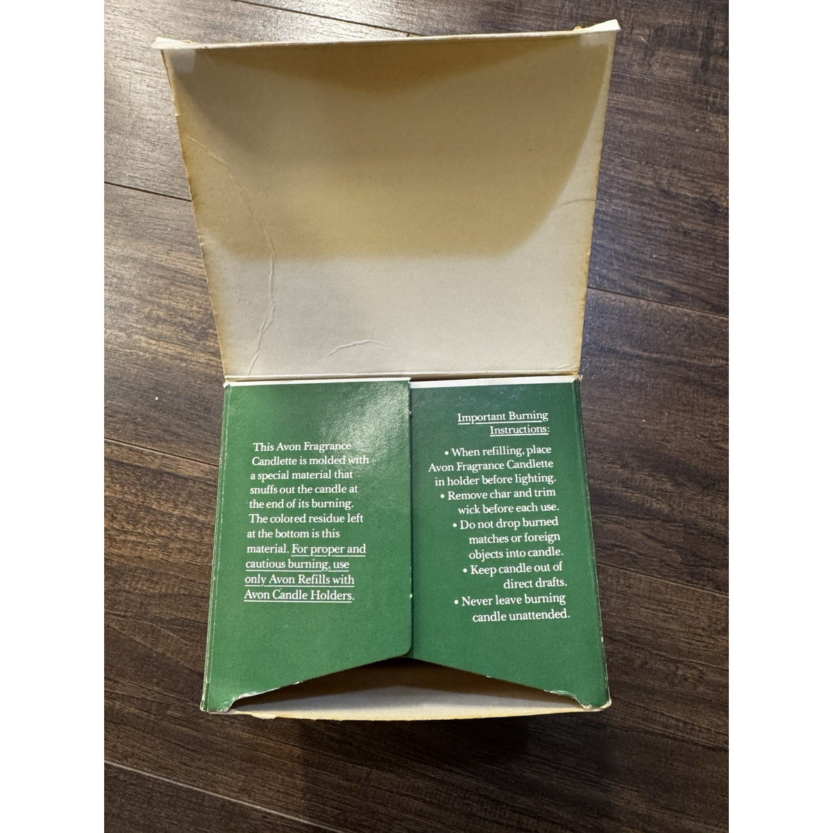1978 Avon strawberry porcelain tea cup candle, new old stock