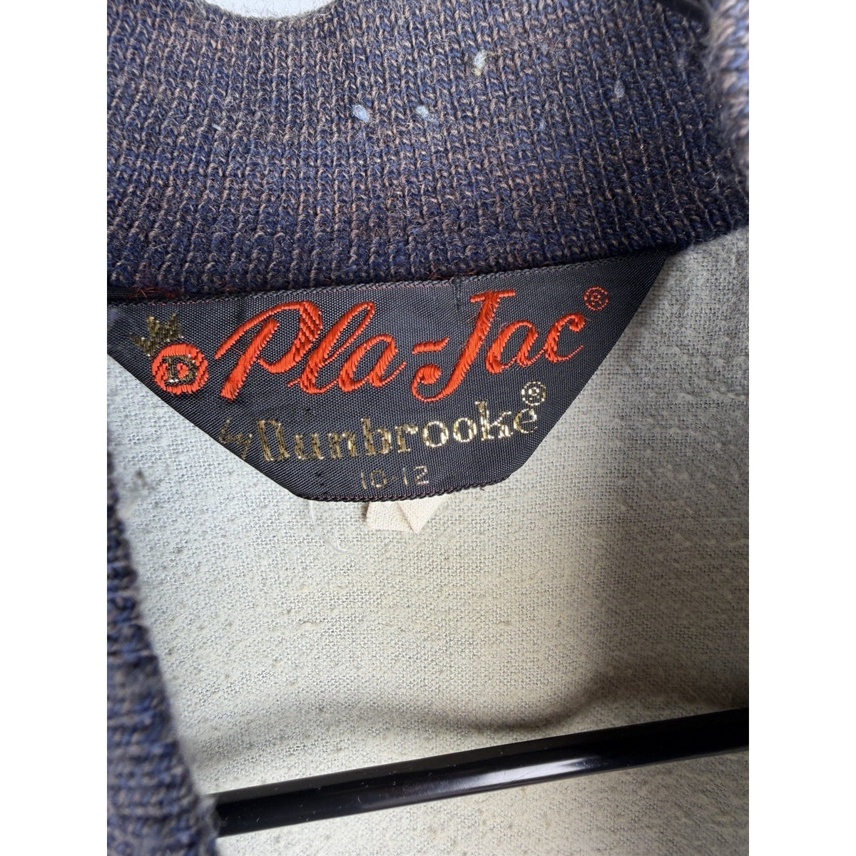 Vintage 1975 Pee Wee Champs Jacket Pla-jac Navy 10-12 Bentley