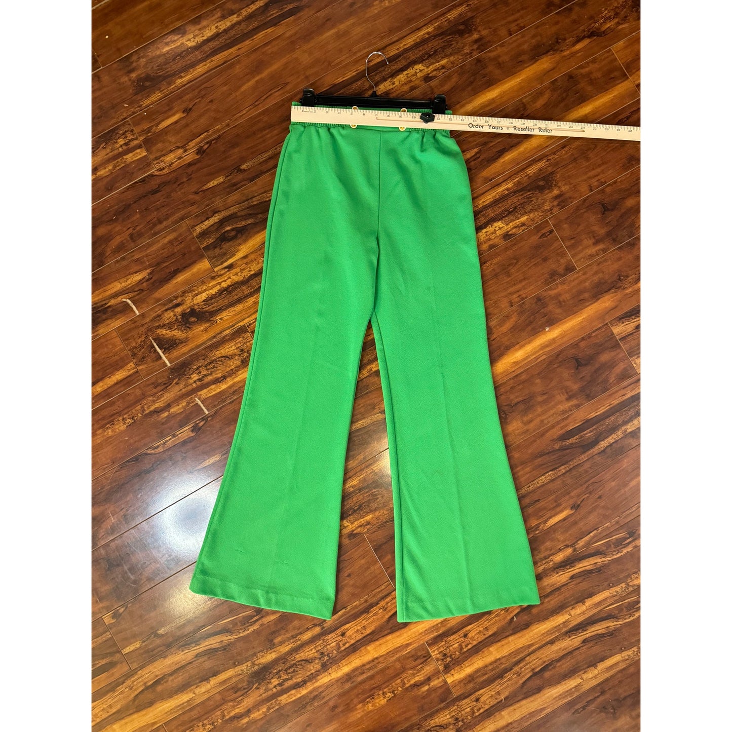 Green with envy polyester sailor pants (1970s)