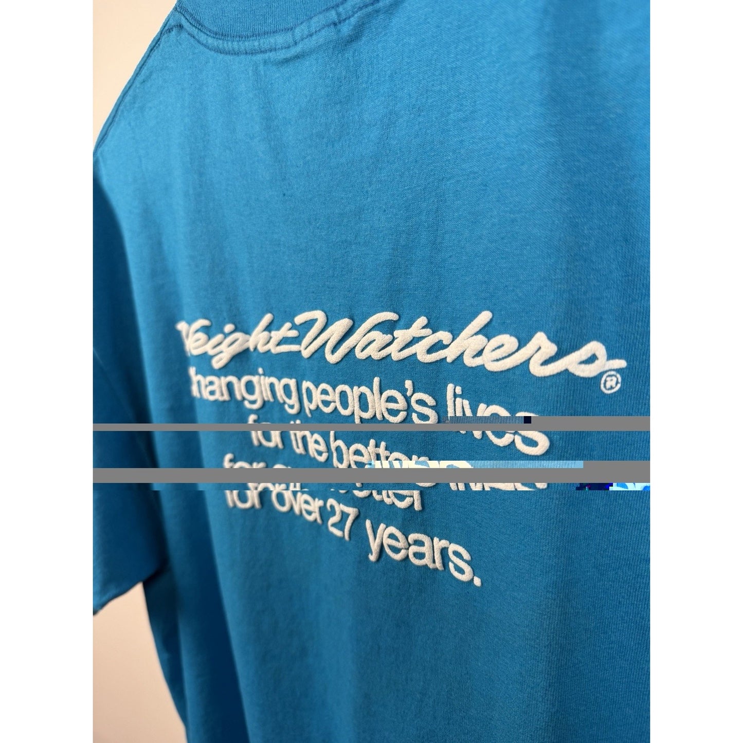 Vintage 80’s Weight Watchers Shirt Single Stitch Rare USA Puff Print XL 24x28