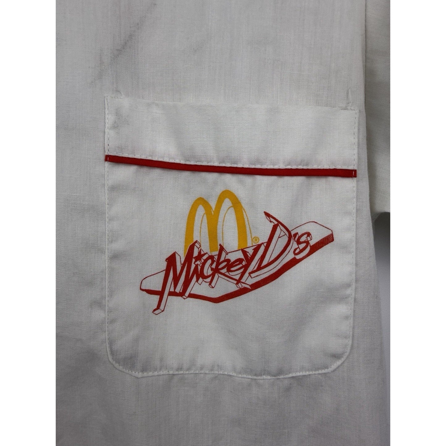Vintage 80’s McDonald's Mickey D’s Rock n Roll Dinosaur Shirt Sacramento L 20x28