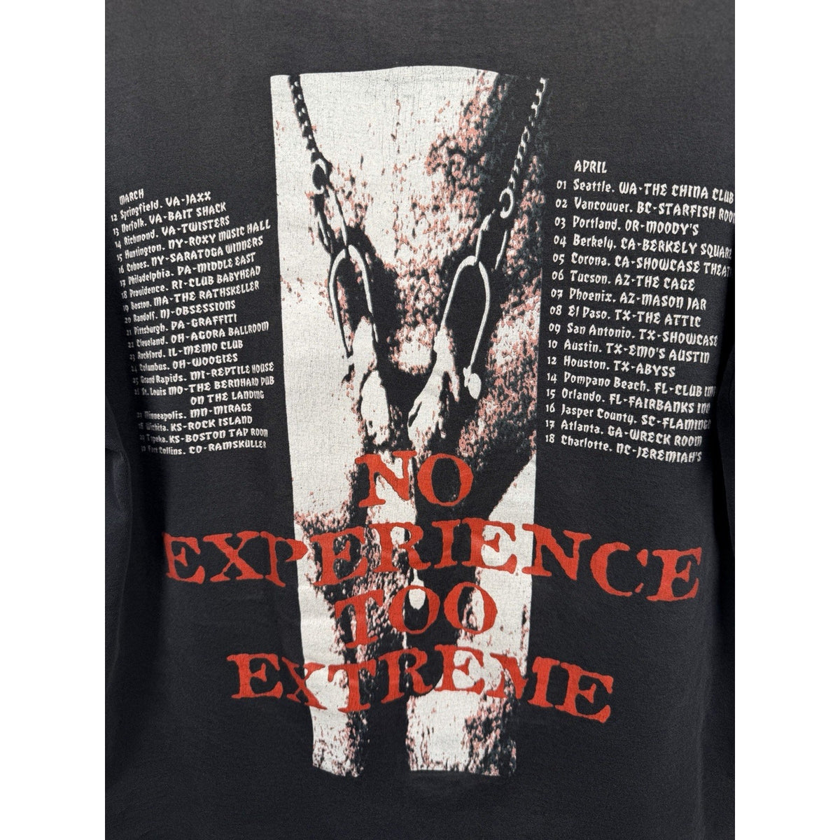 Vintage 1996 Kreator No Experience Too Extreme tour tee, XL