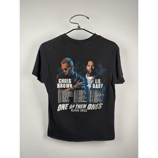 Chris Brown Lil Baby One of Them Ones tour tee, double sided, M