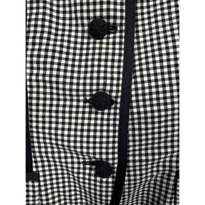 Vintage Rickie Freeman for Teri Jon gingham wool blazer, Saks, 2 (XS)