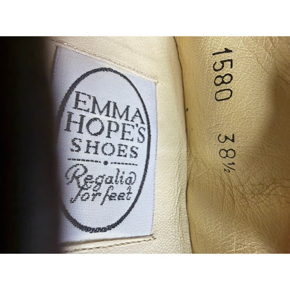 Emma Hope Albert black velvet slip-on ballet loafers, new, 38.5