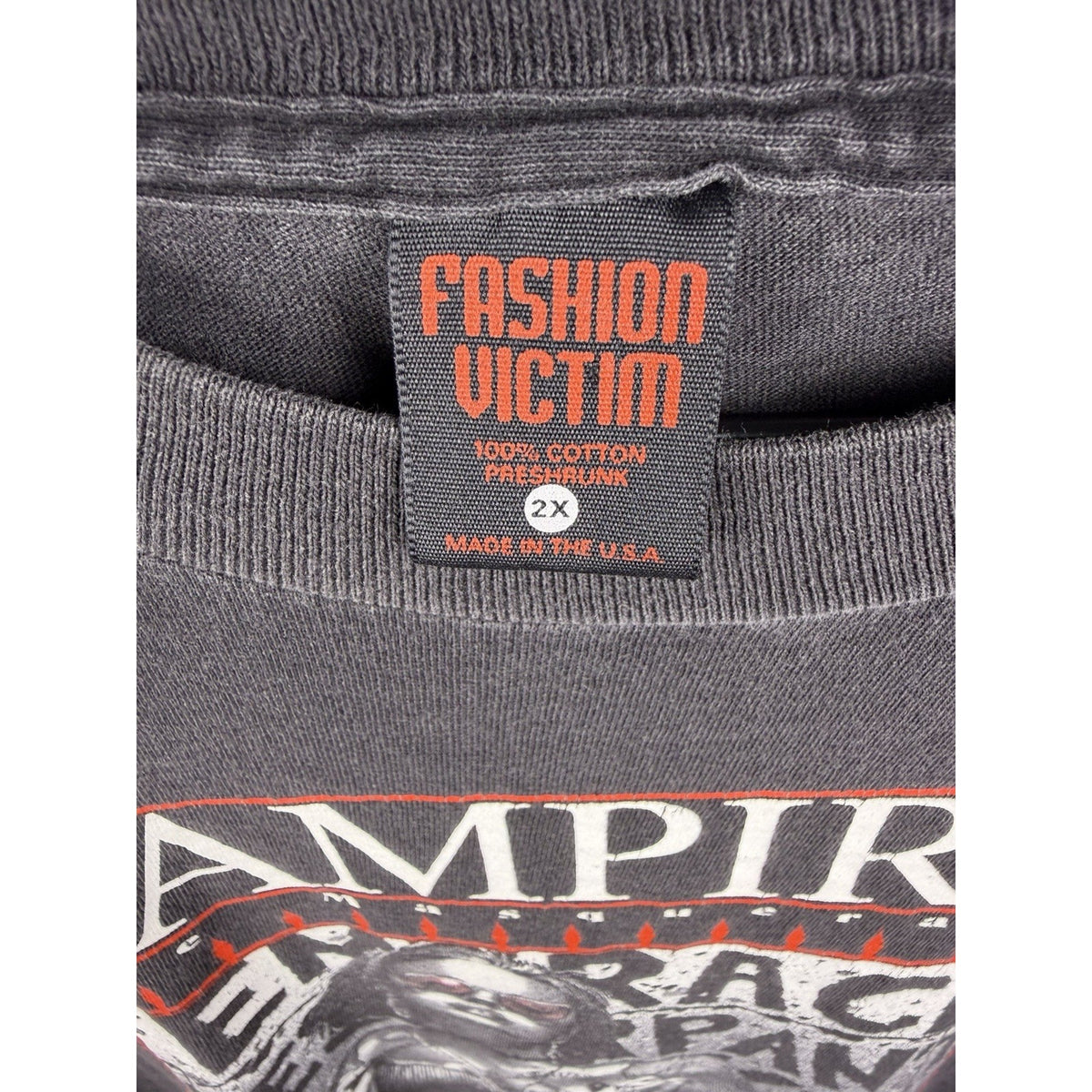 Vintage 1997 Vampire: The Masquerade Setites tee, Fashion Victim, XXL