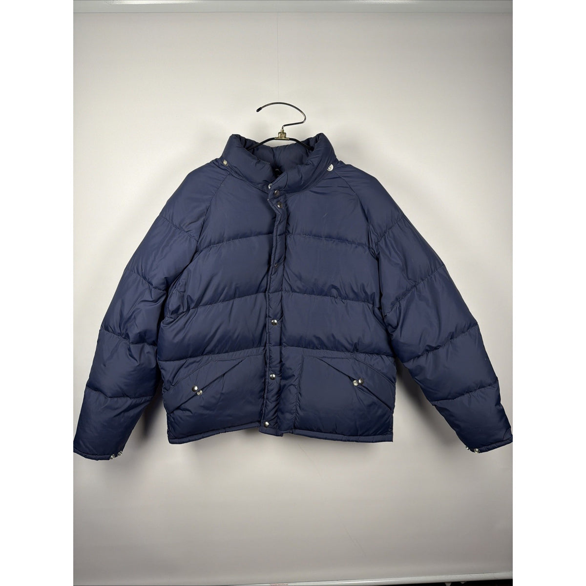 Vintage 80s Struggle Gear Goose Down Puffer Jacket Mens XL Blue USA Talon Zip