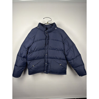 Vintage 80s Struggle Gear Goose Down Puffer Jacket Mens XL Blue USA Talon Zip