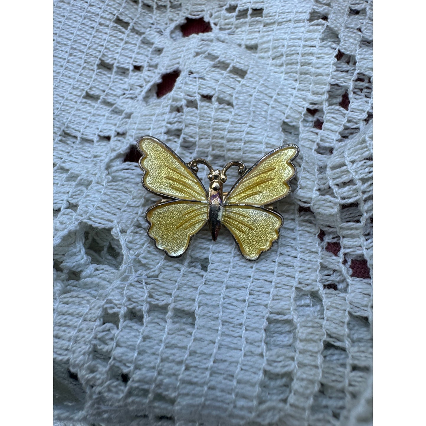 Goldie's golden butterfly brooch (1970s)