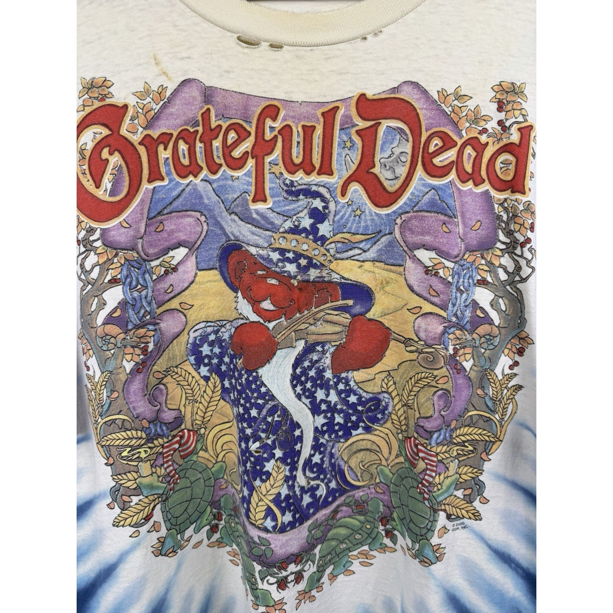 Vintage 2000 Grateful Dead Terrapin Moon tie dye tee, XXL