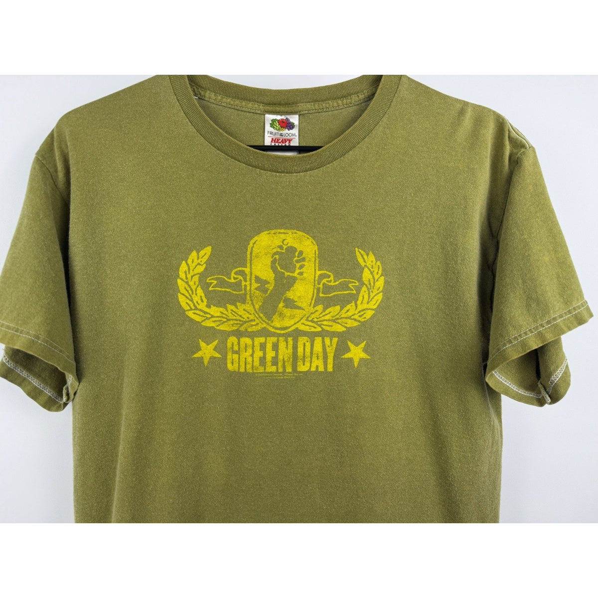 Vintage 2004 Green Day American Idiot Tour Shirt Cinder Block License L 22x27