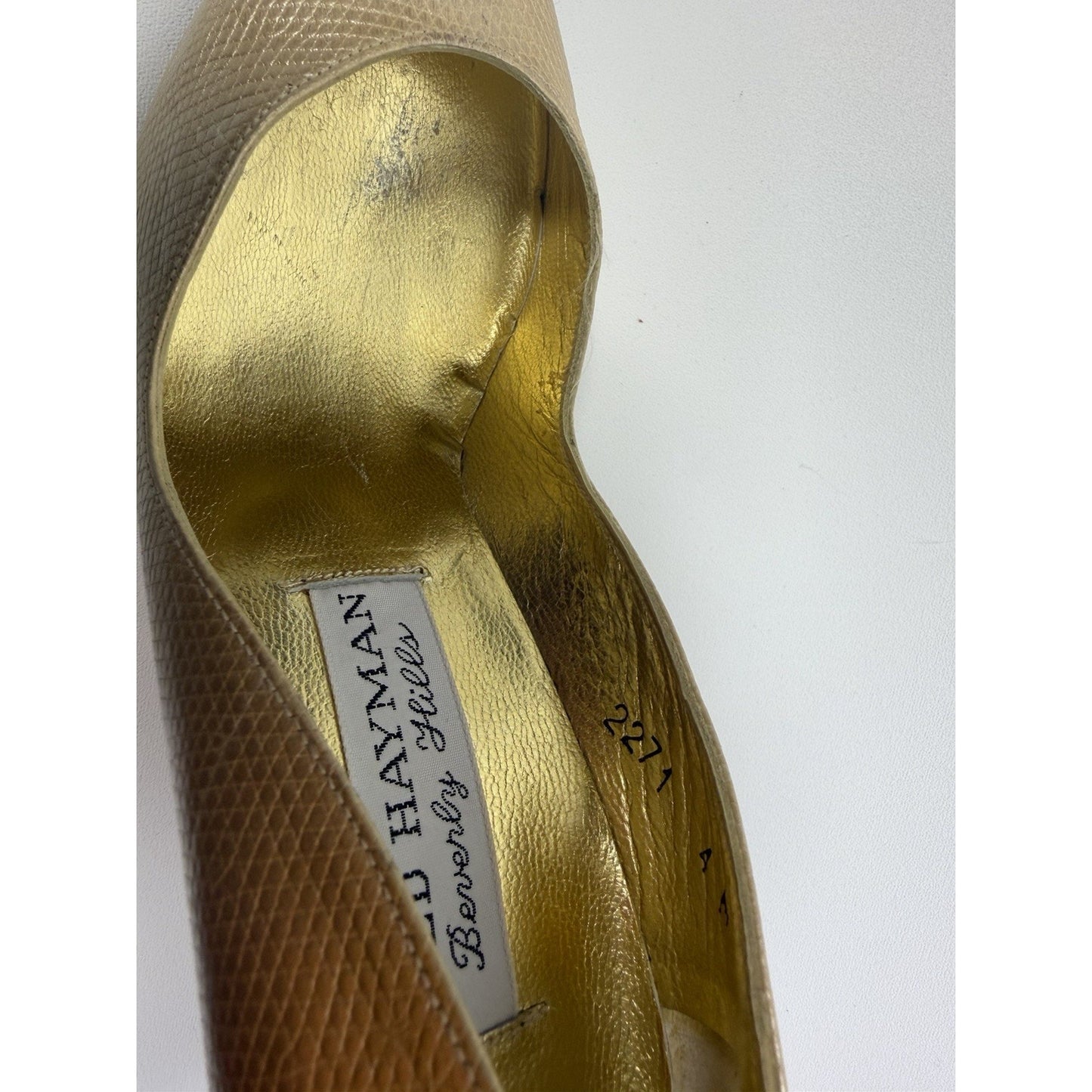 1960s Fred Hayman Beverly Hills Glam Stiletto Heels - Size 4