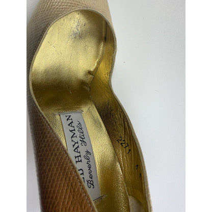 1960s Fred Hayman Beverly Hills Glam Stiletto Heels - Size 4