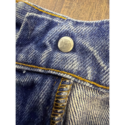 Levi's 517 Orange Tab Boot Cut Saddle Blue Jeans 36x32 1970s-1980s Vintage
