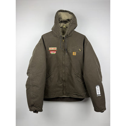 Deadstock 2009 Carhartt J141 WAL Sherpa Lined Sierra Detroit Jacket XXL 29x27