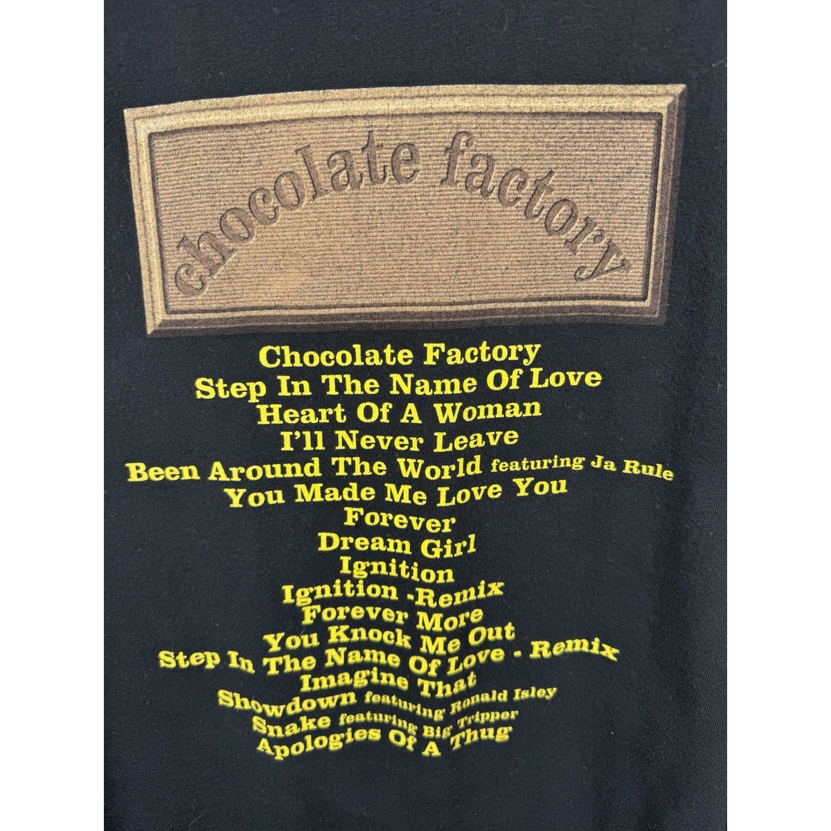Vintage 2003 R Kelly Chocolate Factory Album Promo Shirt R&B Hip Hop XL 24x29