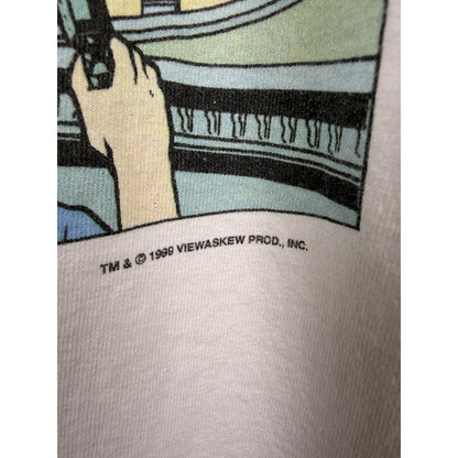 Vintage 1999 Jay & Silent Bob Bluntman & Chronic Comic Shirt Graphitti L 22x28