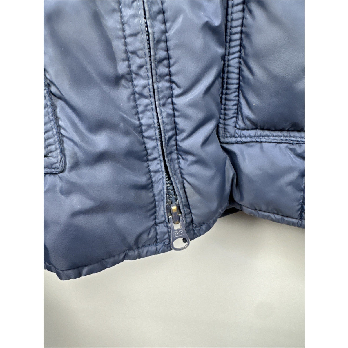 Vintage Sears Roper Western Down Blue Puffer Coat Men's Sz Small 34-36