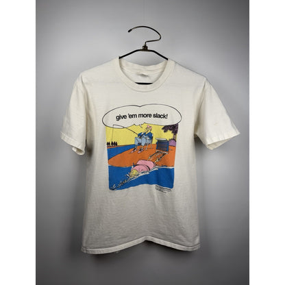 Vintage 1988 The Neighborhood Give Slack Jerry Amerongen Comic Art Shirt L 20x28