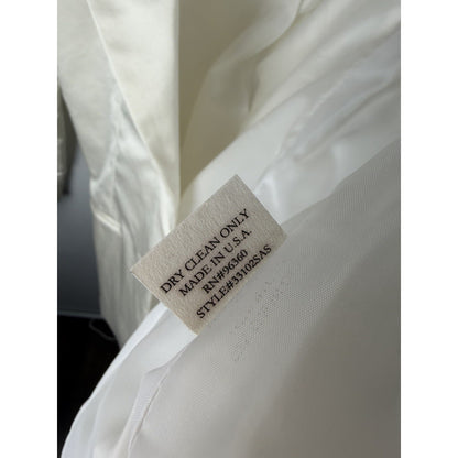 CHAIKEN structured White Blazer Jacket Size 6 Couture Luxury