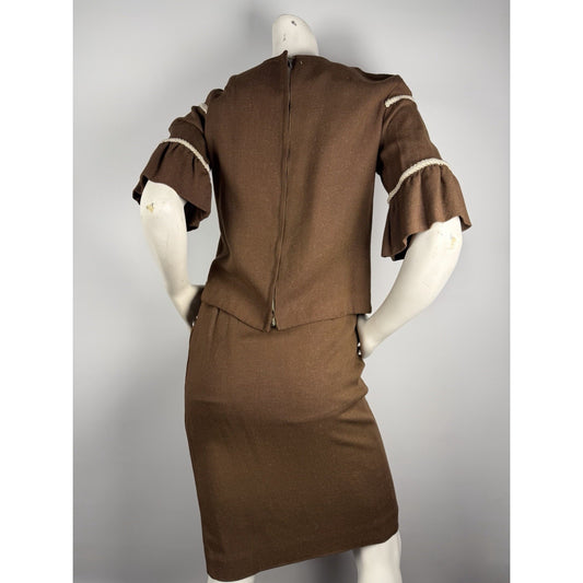 1960s Cottage Core Boho Skirt Set - XS