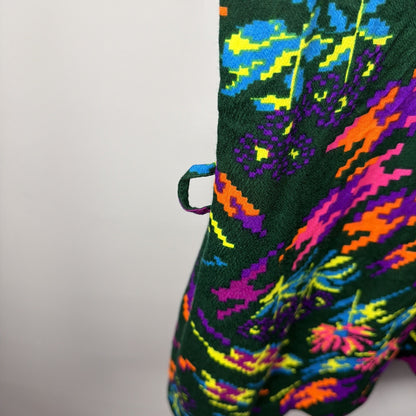 Vintage 1960s Miss Holly Psychedelic Floral Dagger Shirt - XL