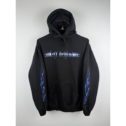 2017 Left Behind Band Hoodie Flame Sleeves Hardcore Pure Noise Records L 23x28