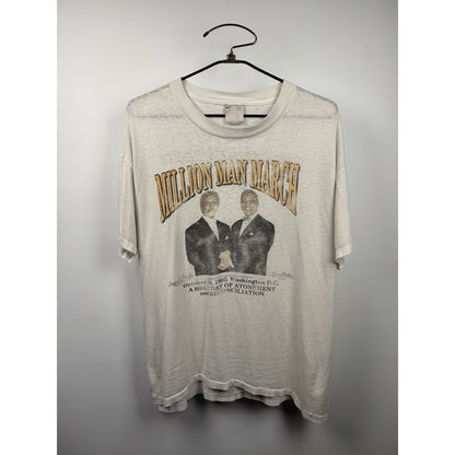Vintage 1995 Million Man March tee, pledge on the back, Oneita, XL