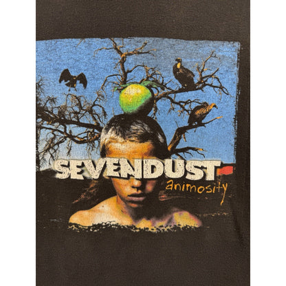 Vintage 2001 Sevendust Animosity Rare Tour Shirt Screamline Tag Large 22.5x28