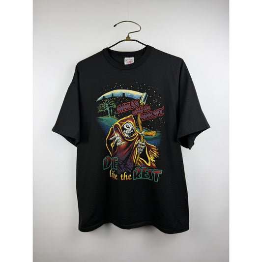 Mess With the Best Die Like the Rest grim reaper tee, 90s, XL