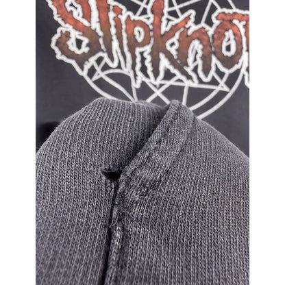 Slipknot pullover distressed hoodie, Iowa era nu metal, 2002, L