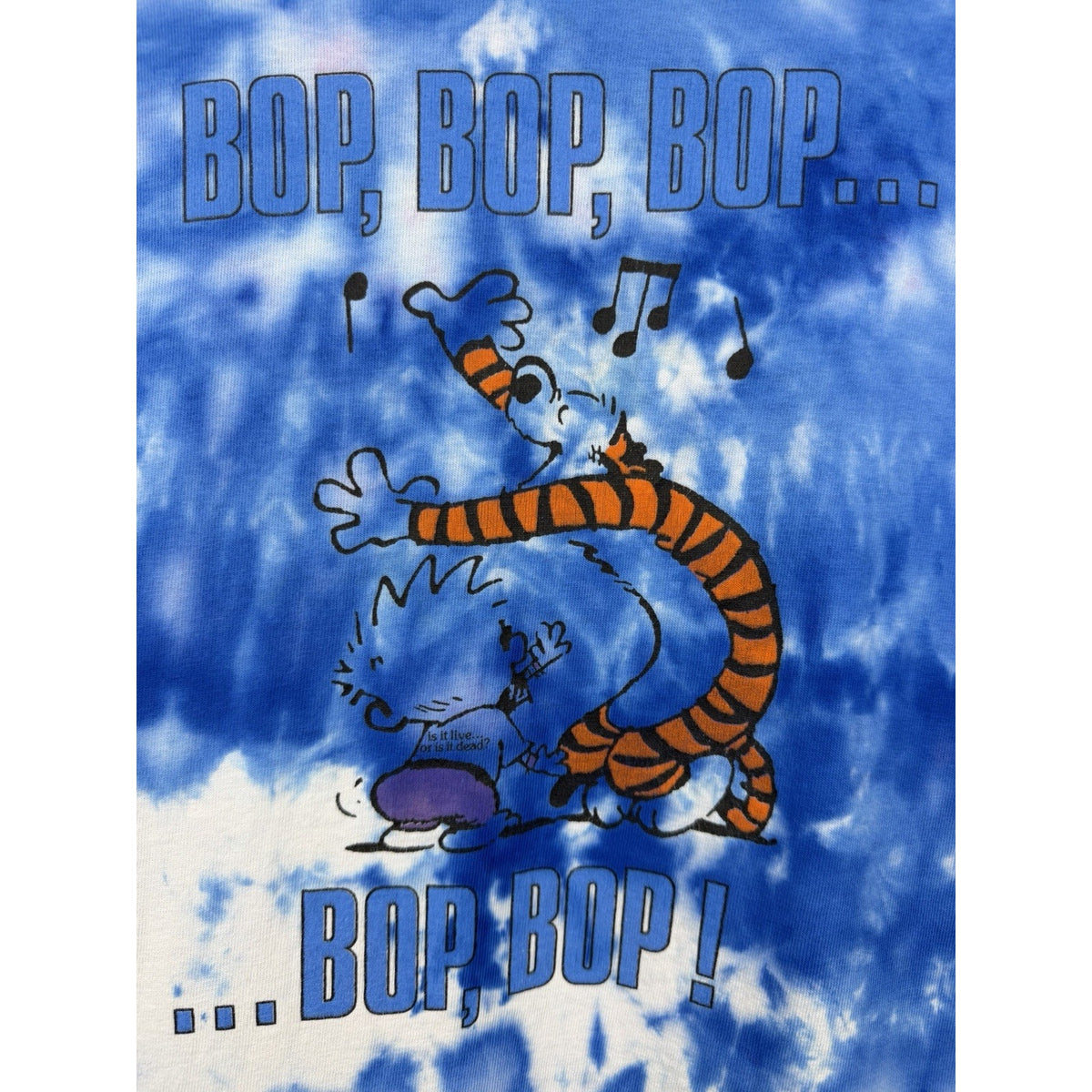 Vintage 90’s Grateful Dead Calvin and Hobbes Not Fade Away Tie Dye Tee XL 24x29