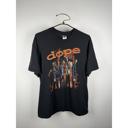 Vintage 2001 Dope Die Mother F**Ker Shirt Industrial Nu Metal Jerzees XL 23x30
