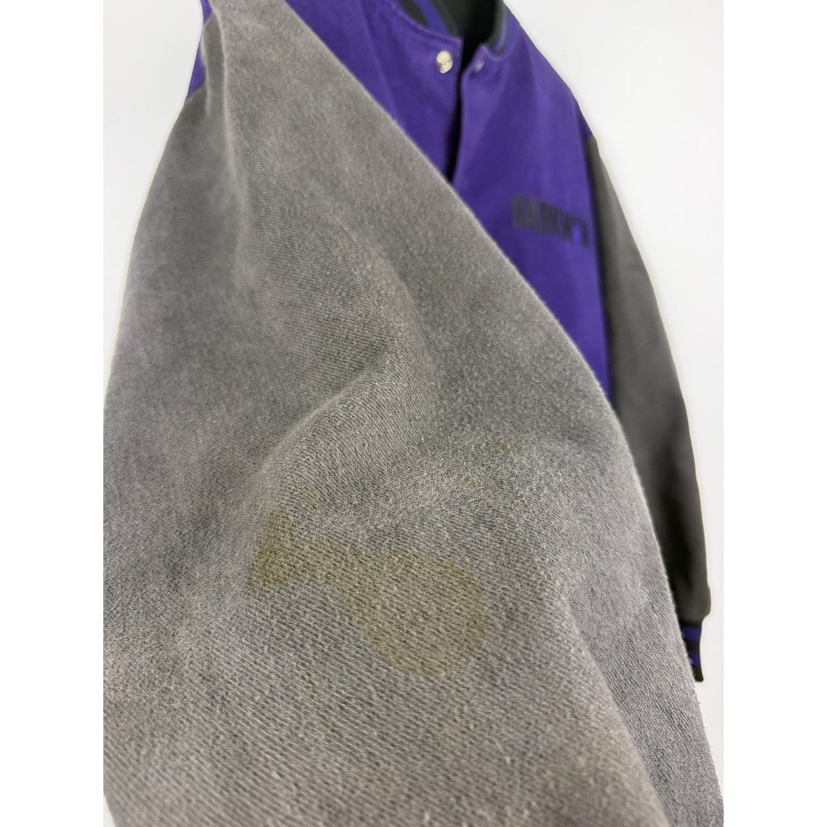 MCA Universal Darkman movie promo purple varsity jacket, 90s, XL
