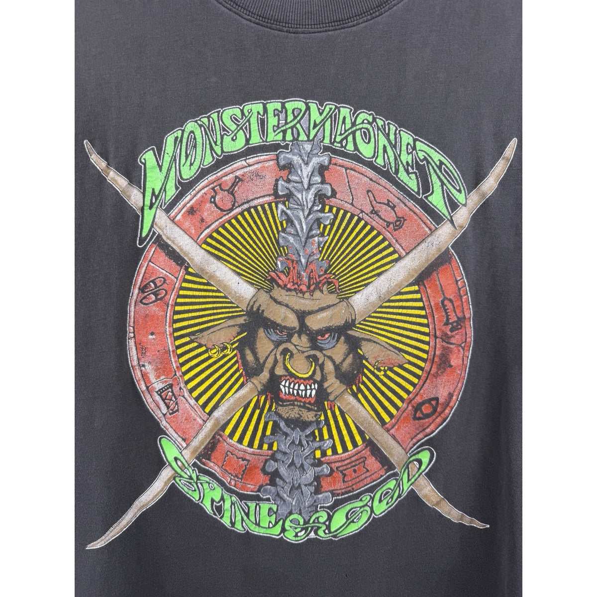 Vintage 1991 Monster Magnet Spine of God tee, Satanic Drug Thing, XL