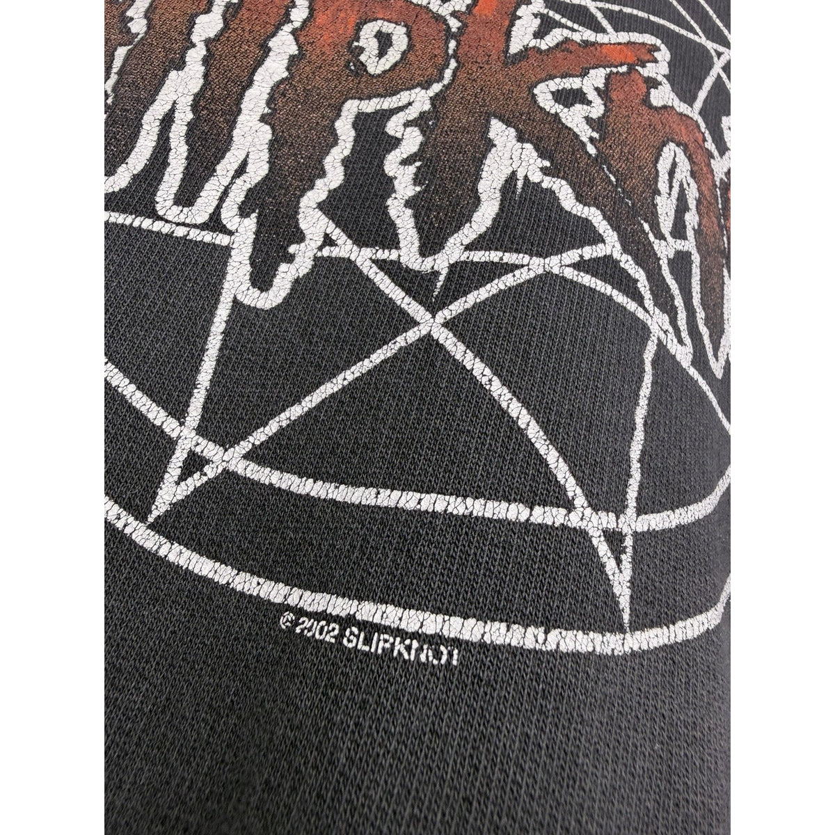 Slipknot pullover distressed hoodie, Iowa era nu metal, 2002, L