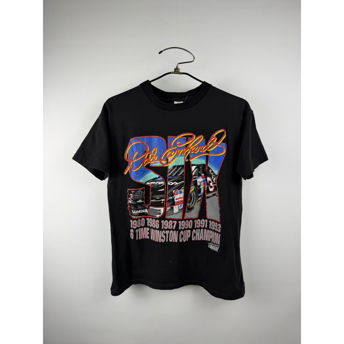Vintage 1994 Dale Earnhardt Winston Cup 6 Time Champ Tee Single Stitch M 21x27